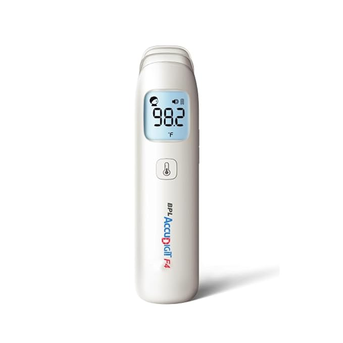 BPL Medical Technologies Accudigit F4 Non Contact Infrared Thermometer - Fast & Accurate Forehead Thermometer for Adults & Kids (White) - Image 5
