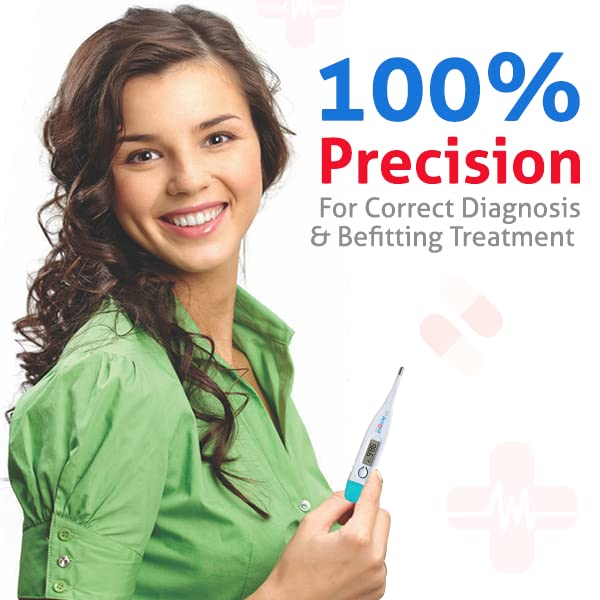 BPL Medical Technologies Accudigit DT-04 Mercury-Free Digital Thermometer With Quick Measurement of Oral & Underarm Temperature in Celsius & Fahrenheit | High Accuracy|Digital Display|Water Resistance - Image 5