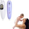 BPL Medical Technologies Accudigit IR-D2 Non Contact Infrared Thermometer - Fast & Accurate Forehead Thermometer for Adults & Kids (White)
